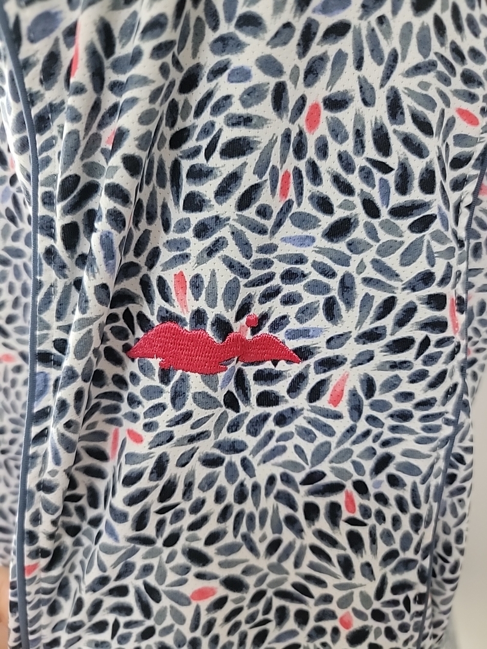Fairway & Greene Long-Sleeve Golf Dress Print Quarter Button Packets Size XL EUC - Picture 3 of 15